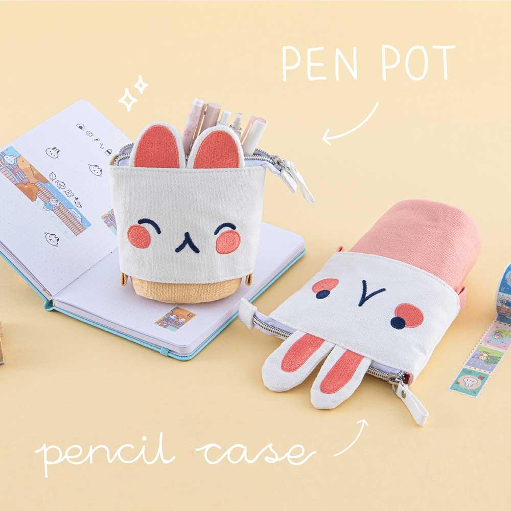 Tsuki 'Four Seasons' Embroidered Pop-Up Pencil Case ☾ @milkkoyo x NotebookTherapy