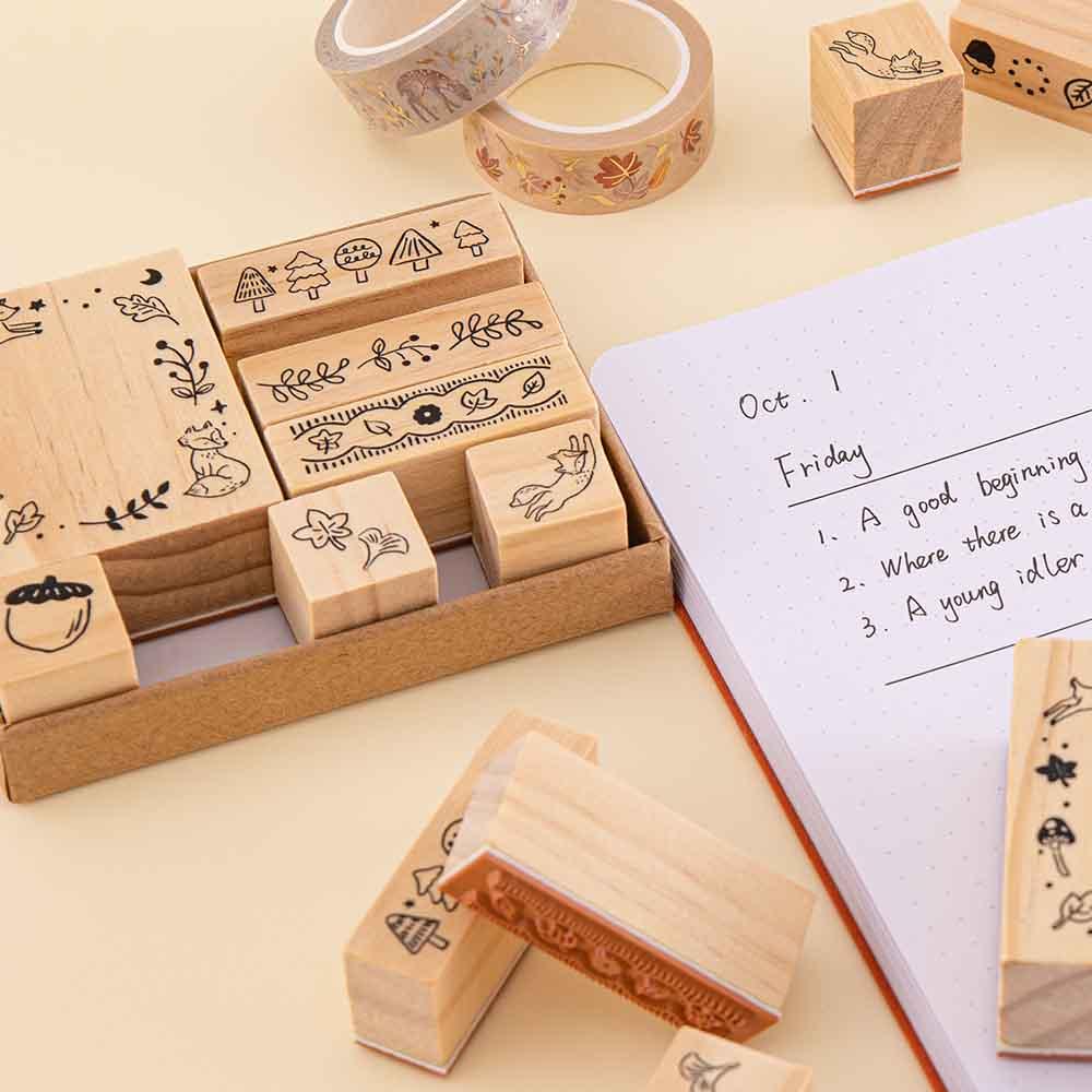 Tsuki 'Maple Dreams' Bullet Journal Stamp Set ☾
