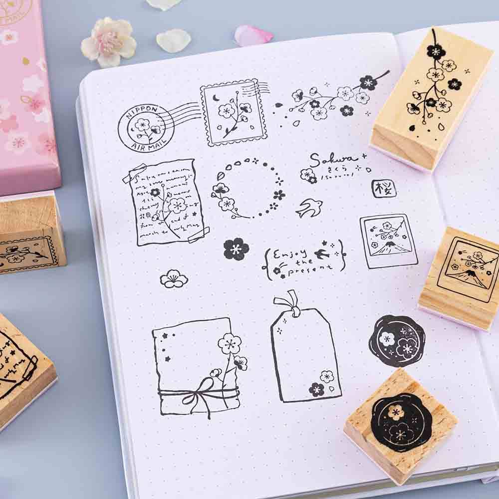 Tsuki 'Sakura Journey' Bullet Journal Stamp Set ☾