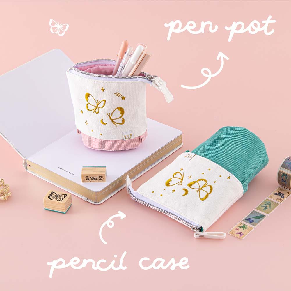 Tsuki 'Flutter + Dream' Pop-Up Pencil Case by Notebook Therapy x Pelinkan ☾