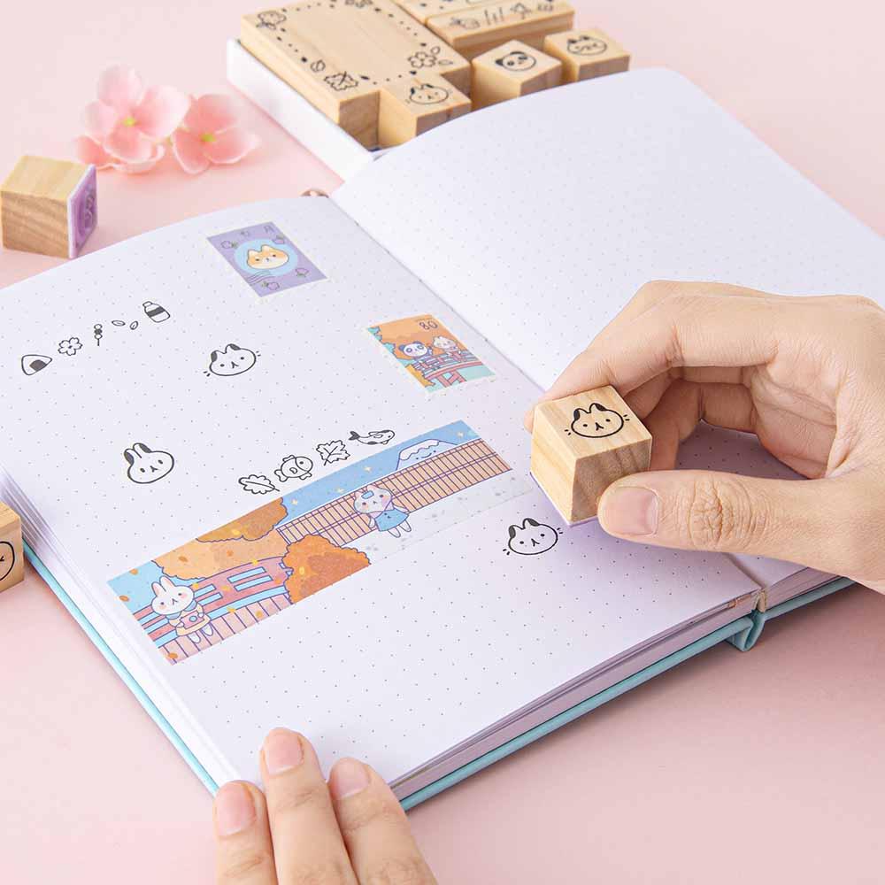 Tsuki 'Four Seasons' Bullet Journal Stamp Set ☾ @milkkoyo x NotebookTherapy
