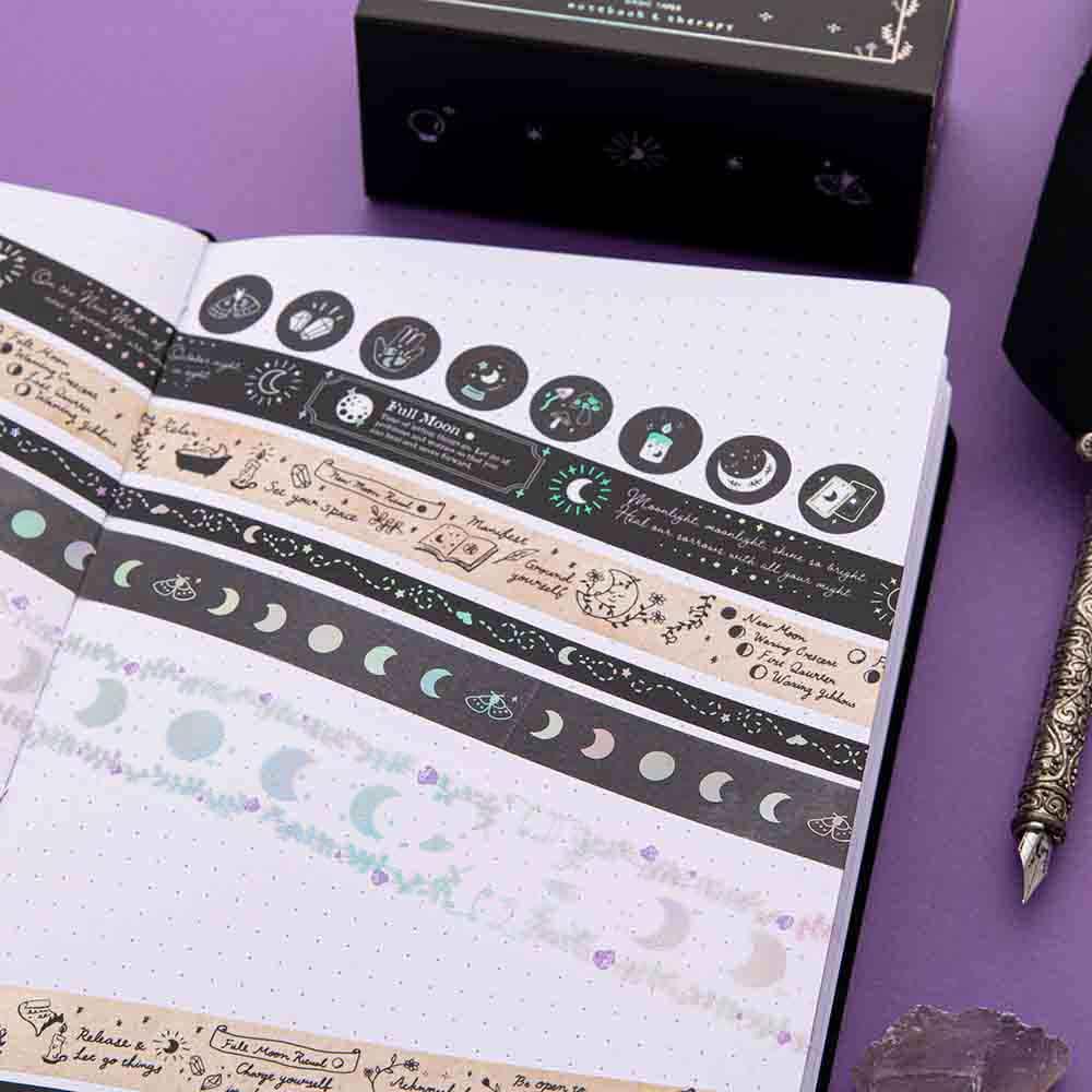 Tsuki 'Moonlit Spells' Washi Tapes Set ☾