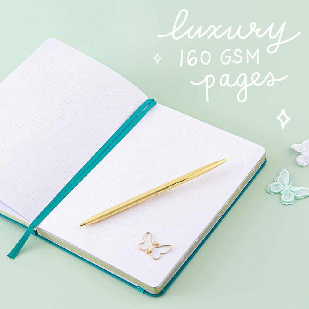 Tsuki Teal Sky 'Flutter + Dream' Limited Edition Bullet Journal by Notebook Therapy x Pelinkan ☾