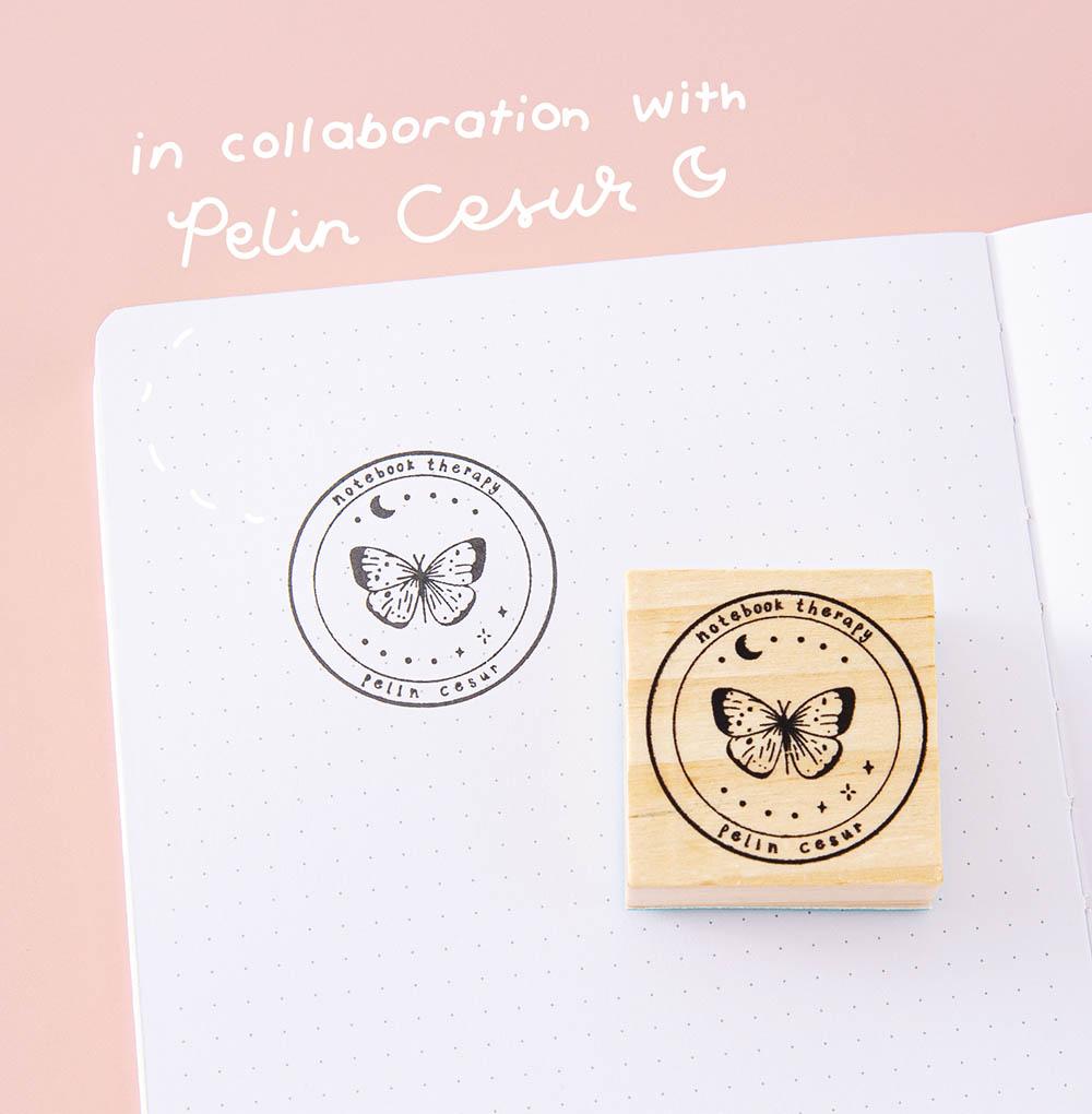 Tsuki 'Flutter + Dream' Bullet Journal Stamp Set by Notebook Therapy x Pelinkan ☾