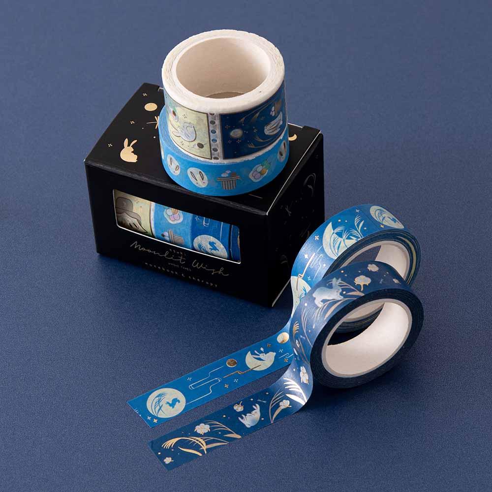 Tsuki 'Moonlit Wish' Washi Tapes Set ☾
