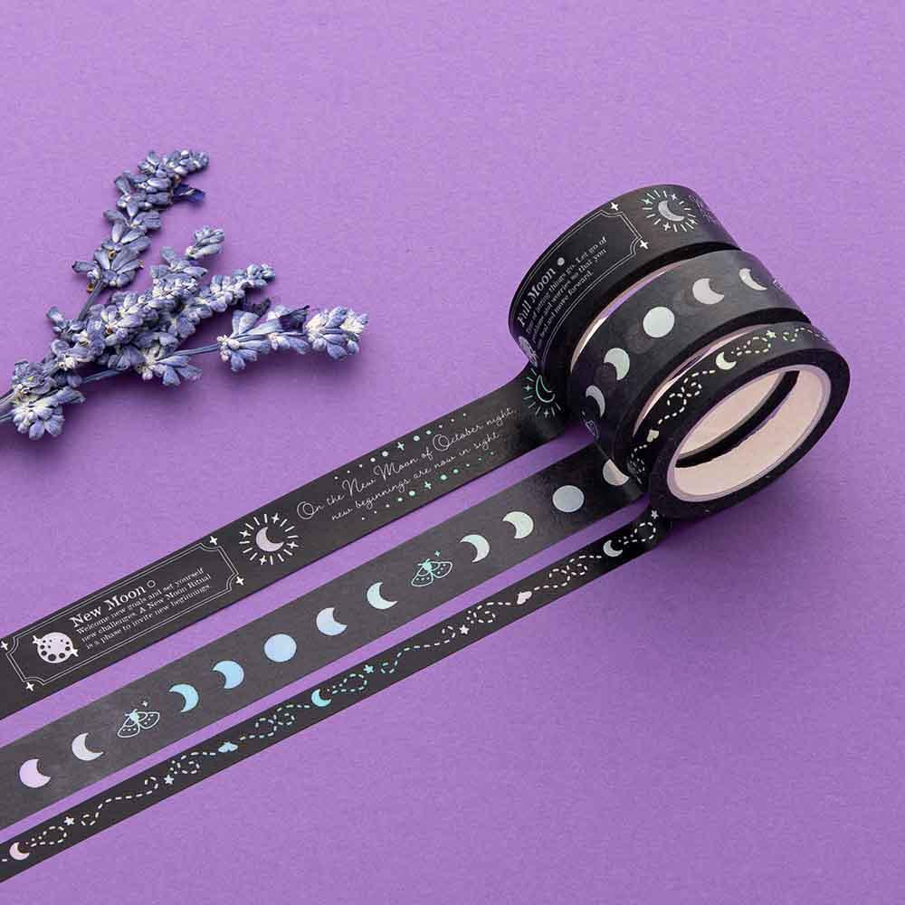 Tsuki 'Moonlit Spells' Washi Tapes Set ☾