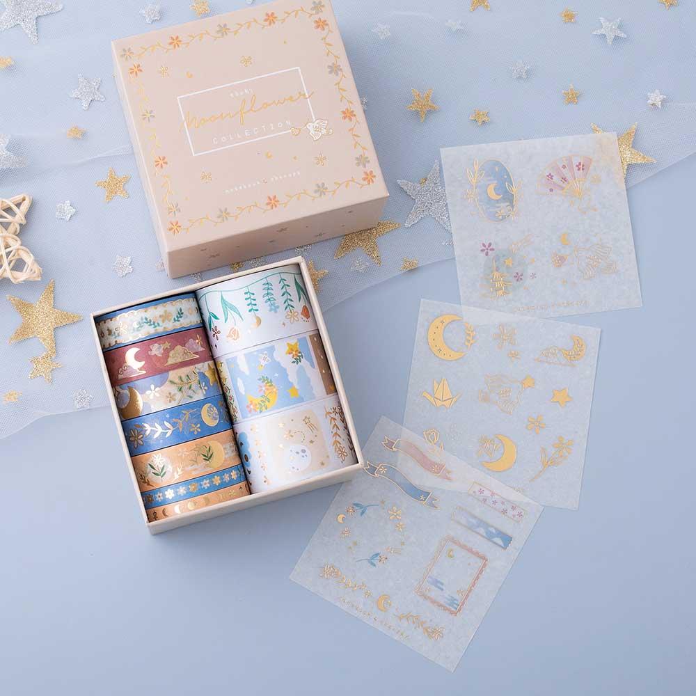 Tsuki 'Moonflower' Washi Tape Set ☾