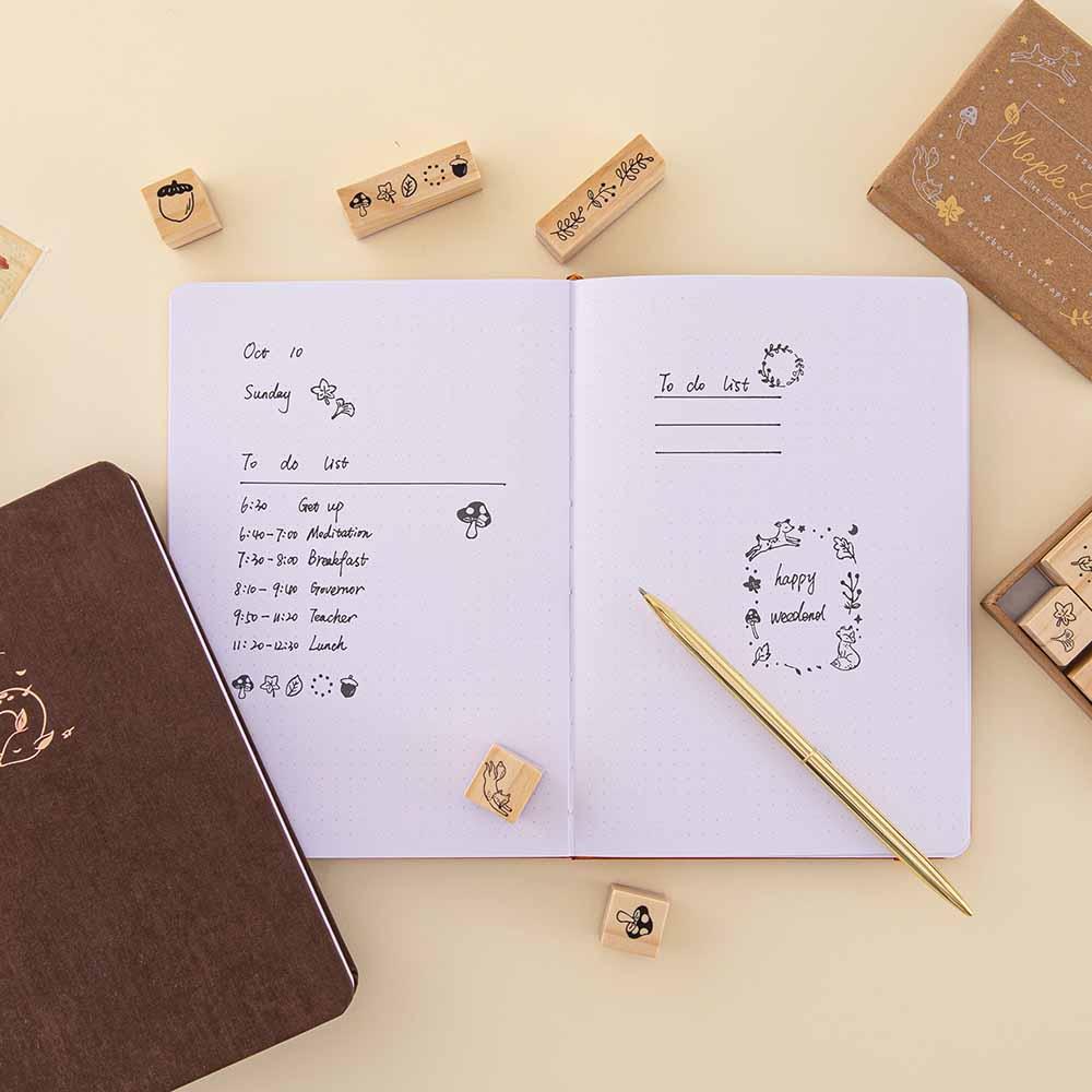 Tsuki 'Maple Dreams' Bullet Journal Stamp Set ☾