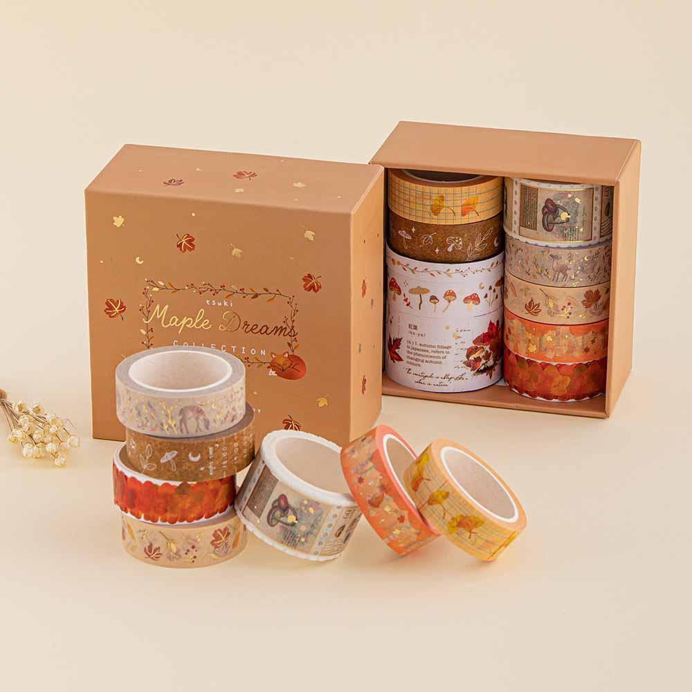 Tsuki 'Maple Dreams' Washi Tape Set ☾