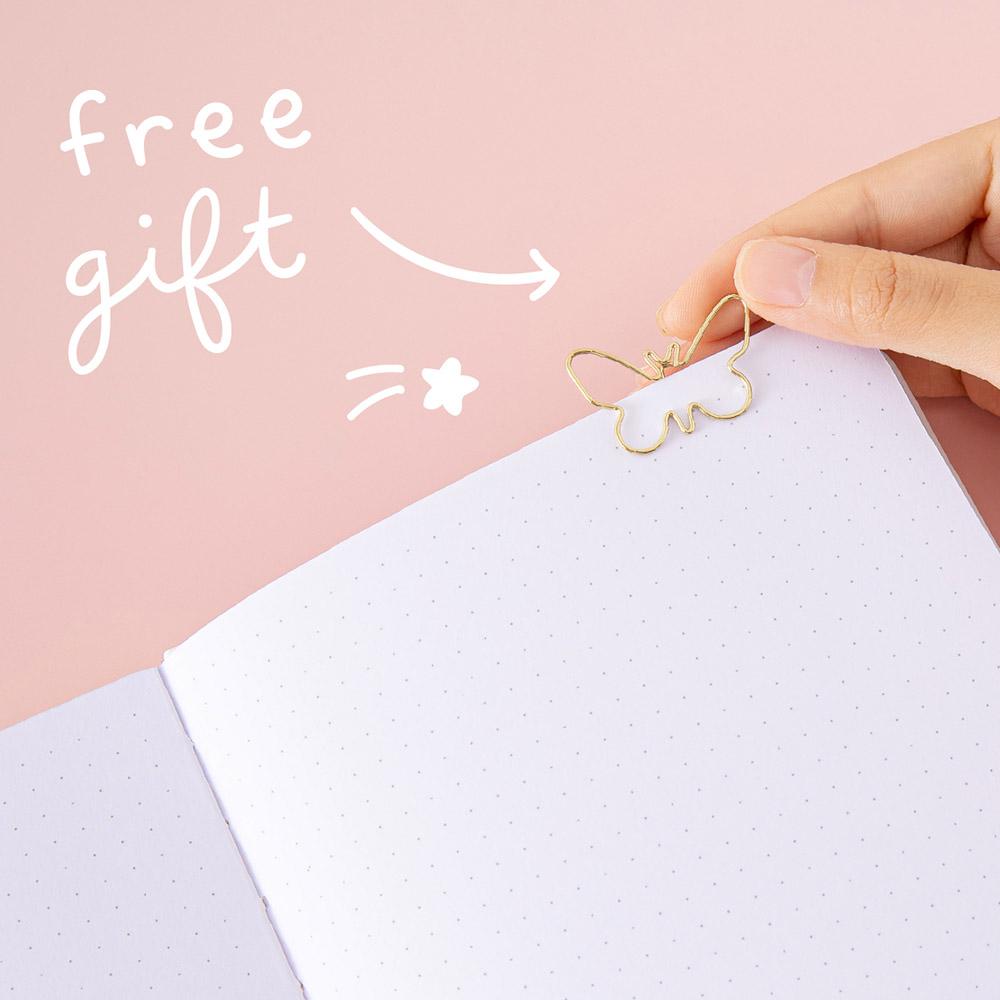 Tsuki Cloud White 'Flutter + Dream' Limited Edition Bullet Journal by Notebook Therapy x Pelinkan ☾