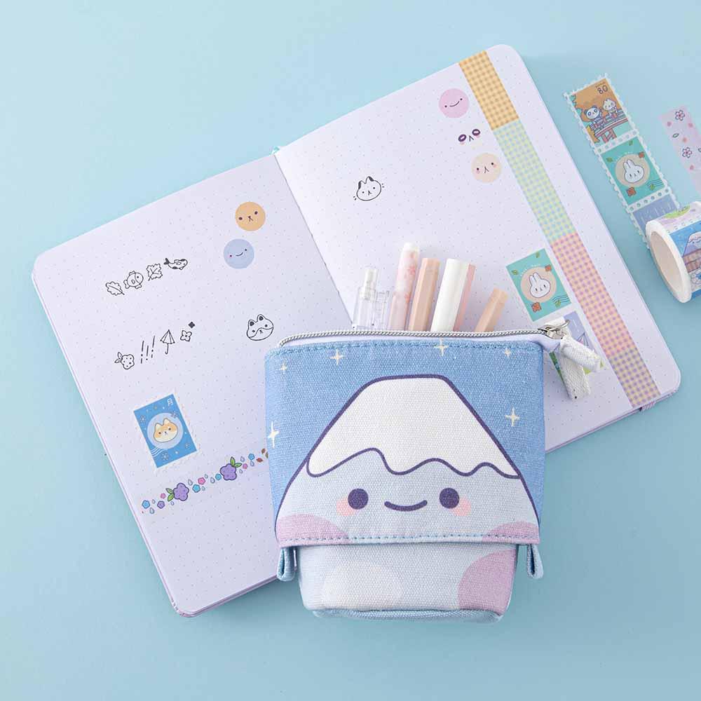 Tsuki 'Four seasons' Fuji Pop-Up Pencil Case ☾ @milkkoyo x NotebookTherapy