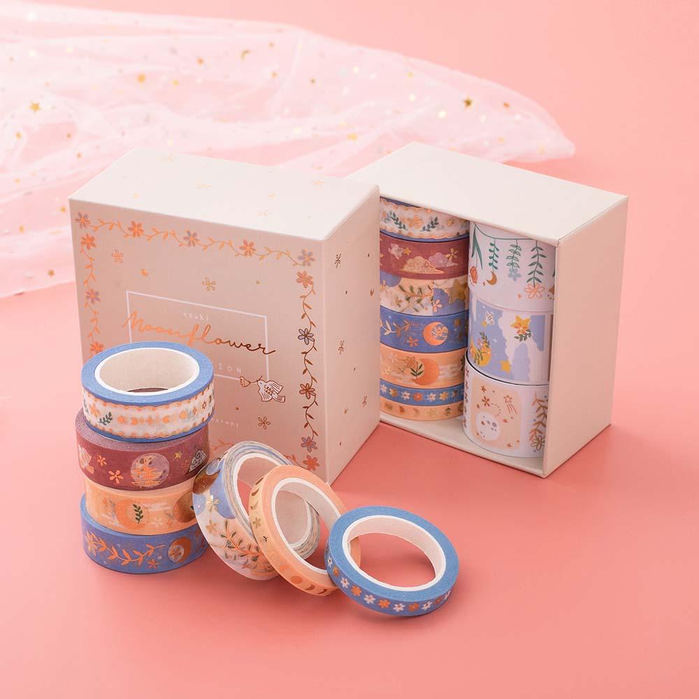 Tsuki 'Moonflower' Washi Tape Set ☾