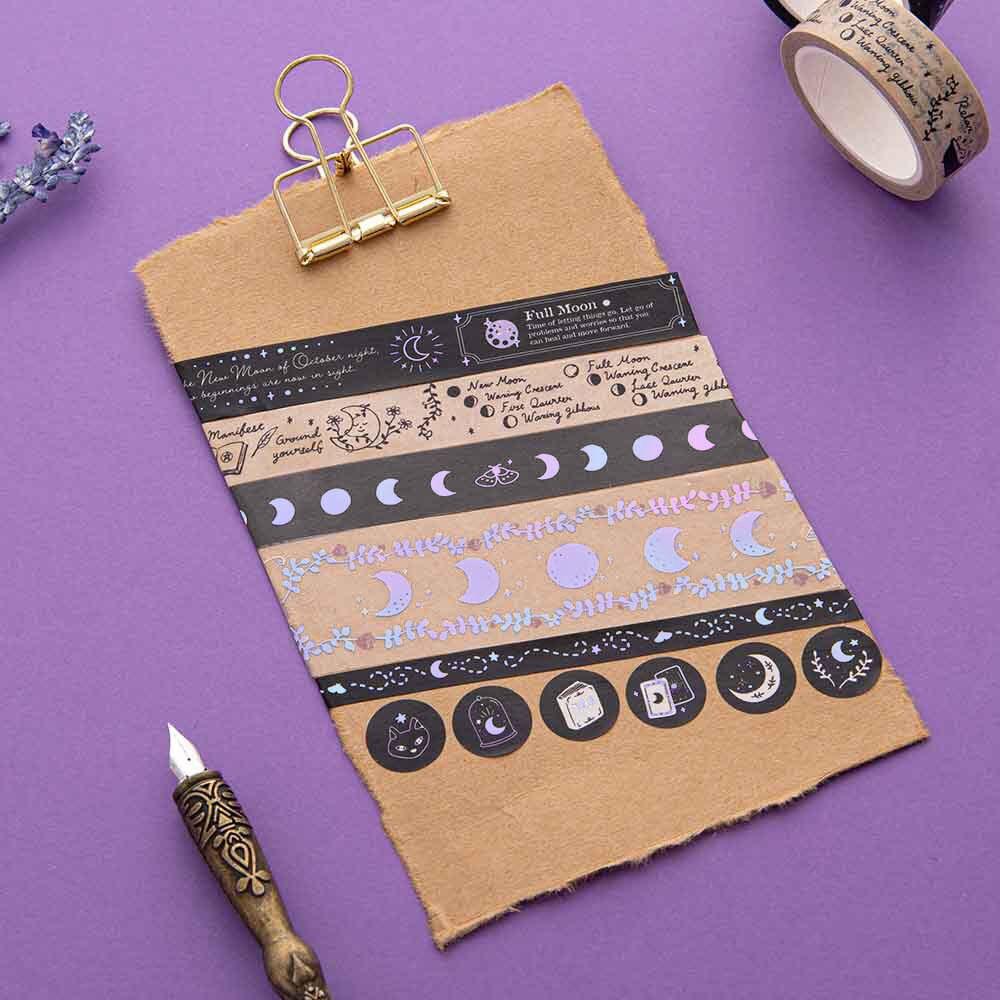 Tsuki 'Moonlit Spells' Washi Tapes Set ☾