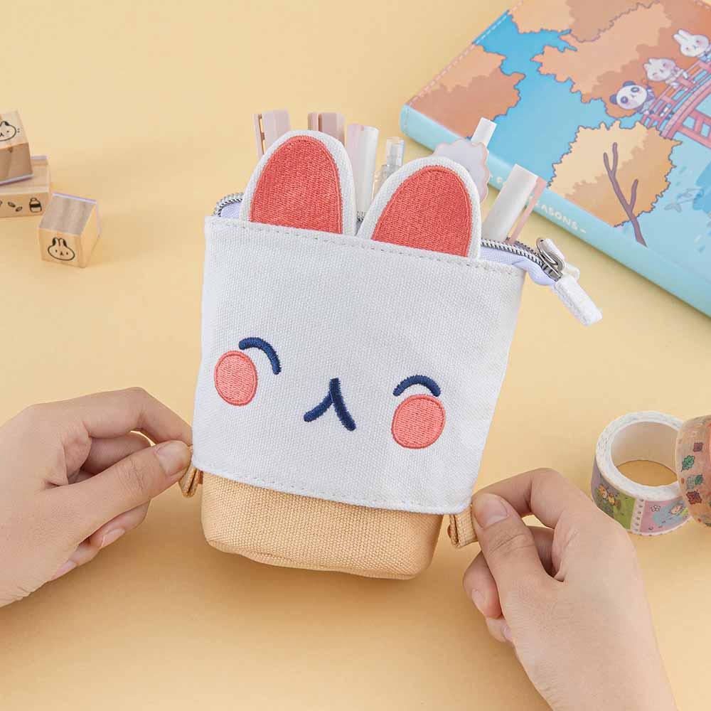 Tsuki 'Four Seasons' Embroidered Pop-Up Pencil Case ☾ @milkkoyo x NotebookTherapy