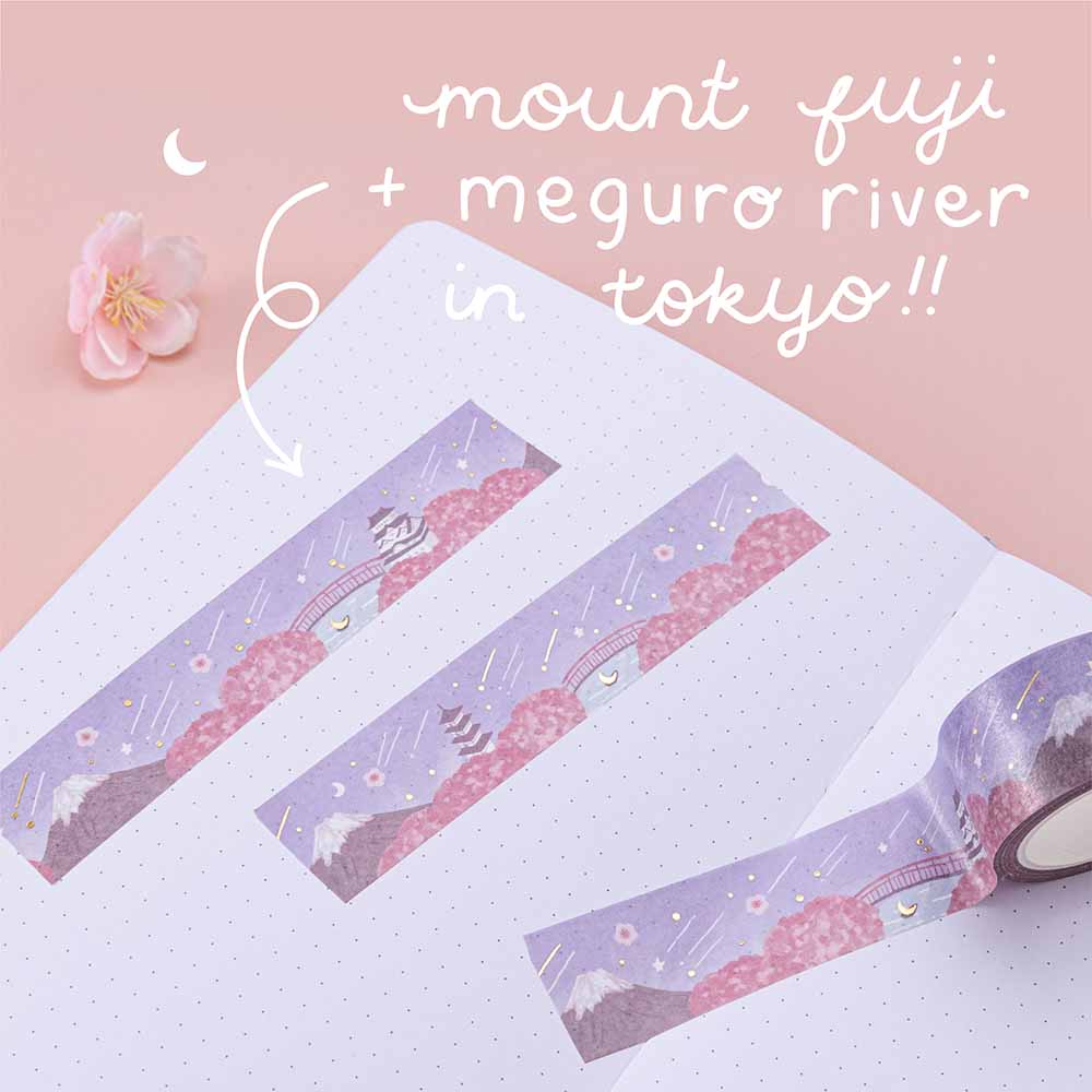 Tsuki 'Sakura Journey' Washi Tape Set ☾