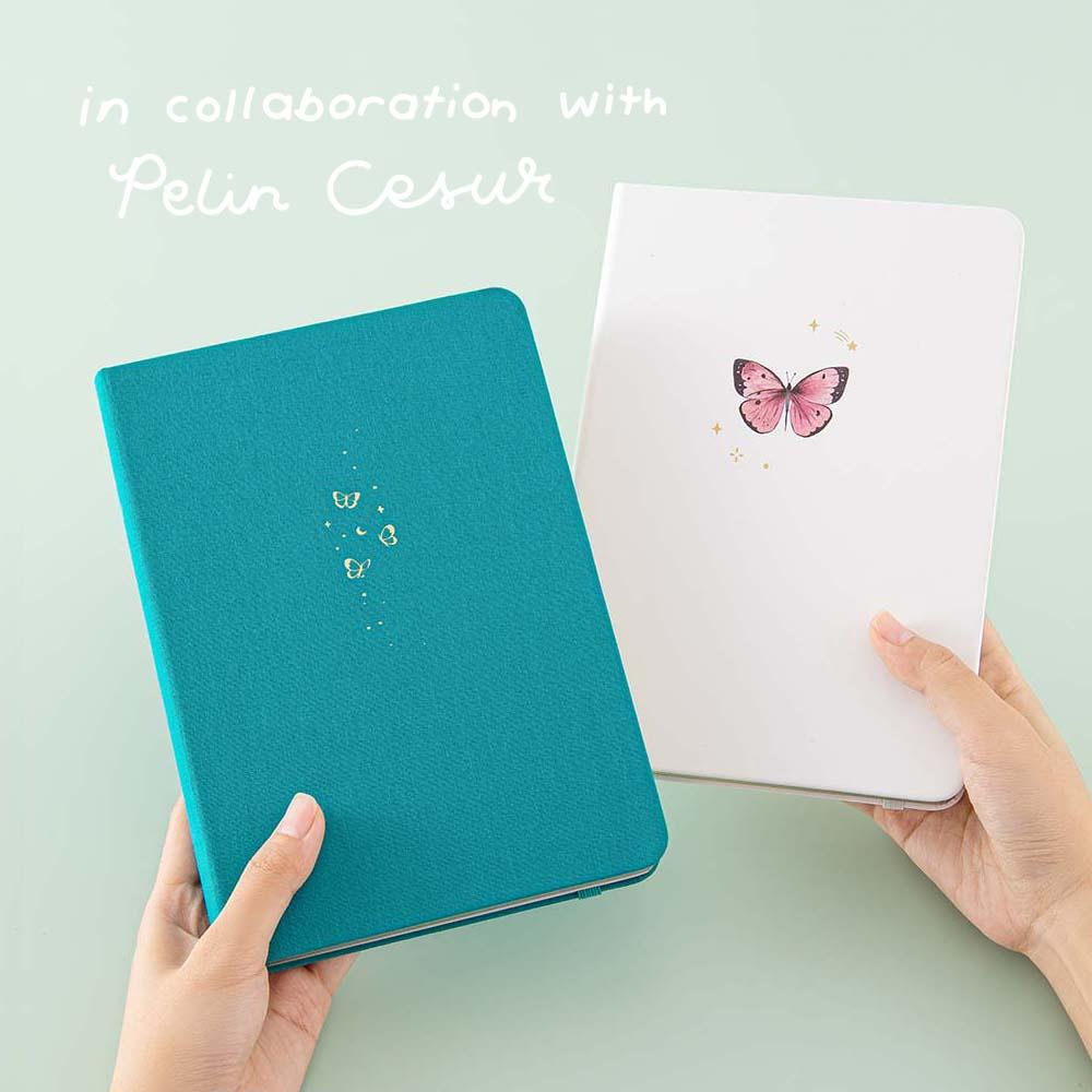 Tsuki Teal Sky 'Flutter + Dream' Limited Edition Bullet Journal by Notebook Therapy x Pelinkan ☾