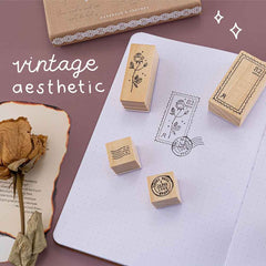 Tsuki 'Vintage Rose' Bullet Journal Stamp Set ☾