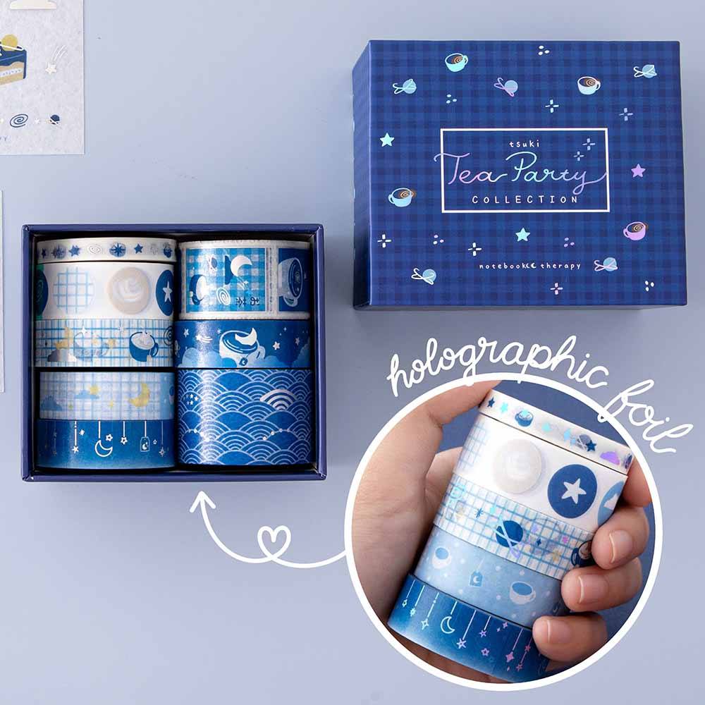 Tsuki 'Cup of Galaxy' Holographic Washi Tape Set ☾