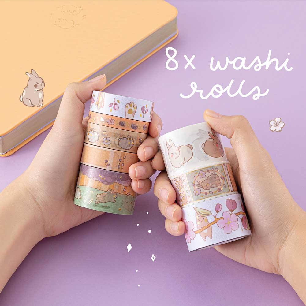 Tsuki 'Bunny Blush' Washi Tape Set ☾ x @blossom_bujo