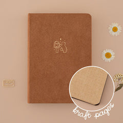 Tsuki 'Cottage Friends' Kraft Paper Limited Edition Bullet Journals ☾