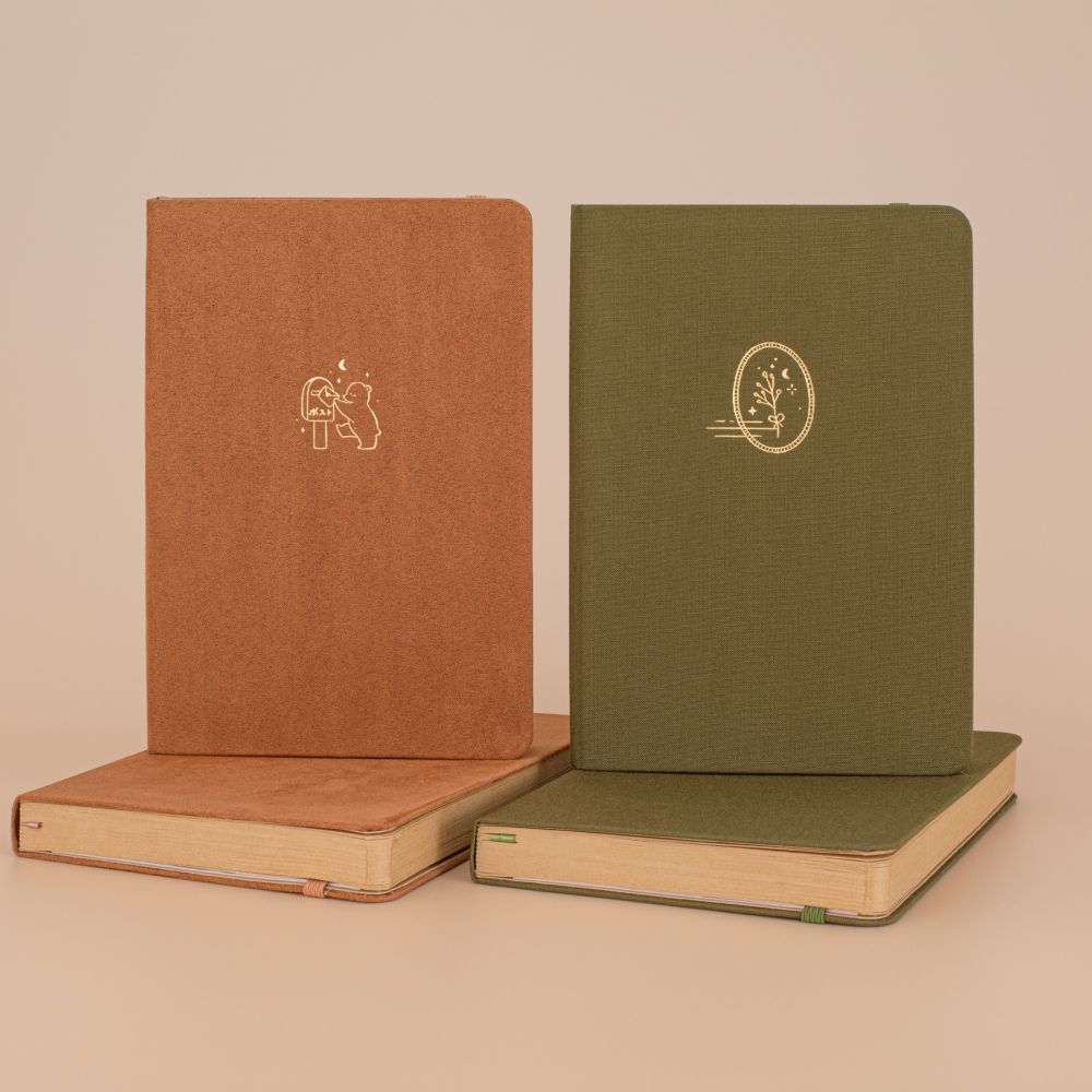 Tsuki 'Cottage Friends' Kraft Paper Limited Edition Bullet Journals ☾