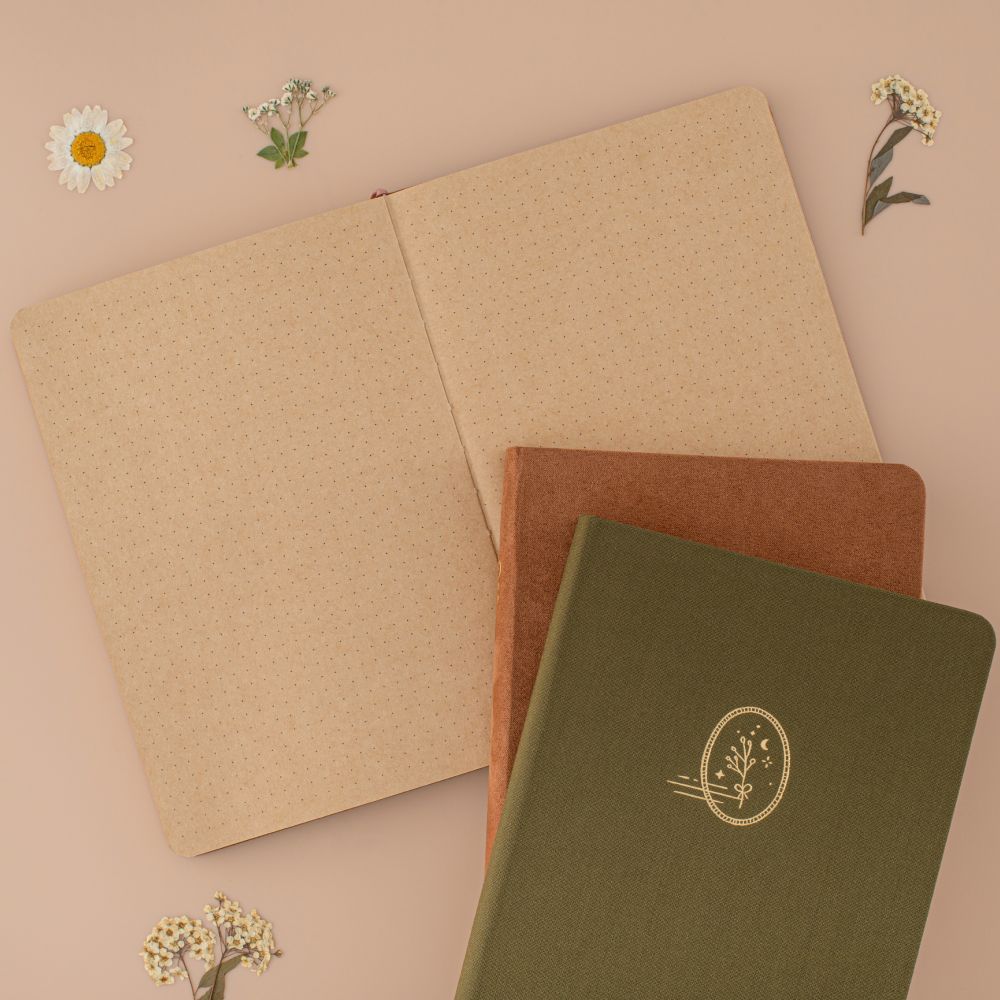 Tsuki 'Cottage Friends' Kraft Paper Limited Edition Bullet Journals ☾