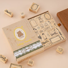 Tsuki 'Cottage Friends' Bullet Journal Stamp Set ☾