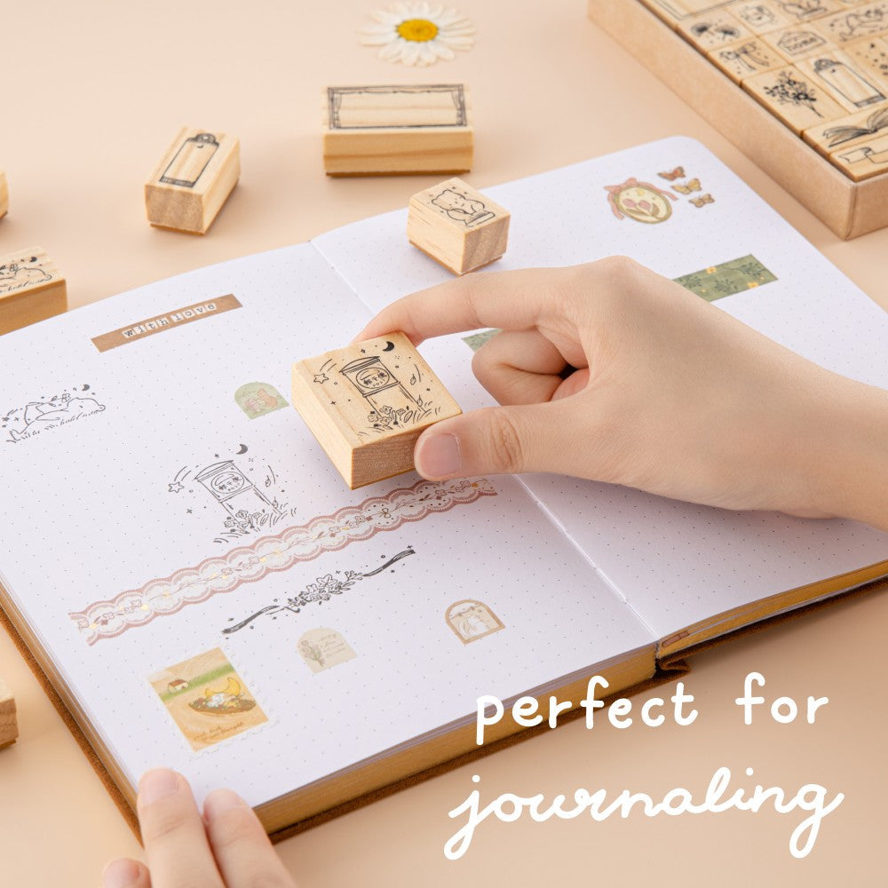 Tsuki 'Cottage Friends' Bullet Journal Stamp Set ☾