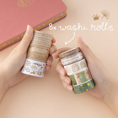 Tsuki 'Cottage Friends' Washi Tape Set ☾
