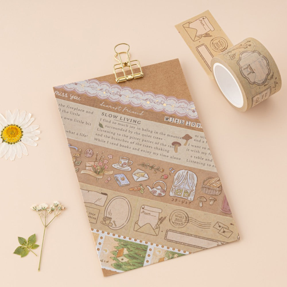 Tsuki 'Cottage Friends' Washi Tape Set ☾