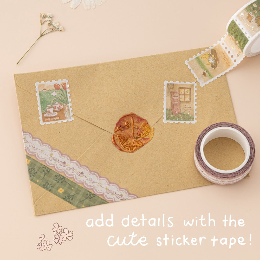 Tsuki 'Cottage Friends' Washi Tape Set ☾