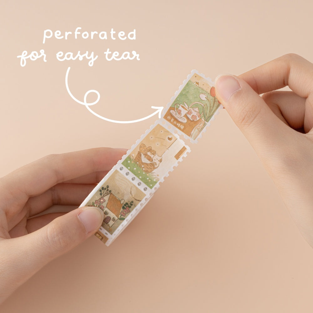Tsuki 'Cottage Friends' Washi Tape Set ☾