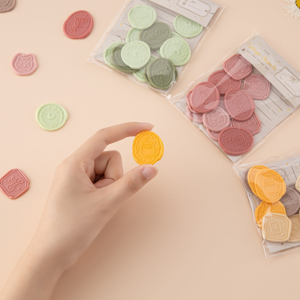 Tsuki 'Cottage Friends' Wax Seal Sticker Set ☾