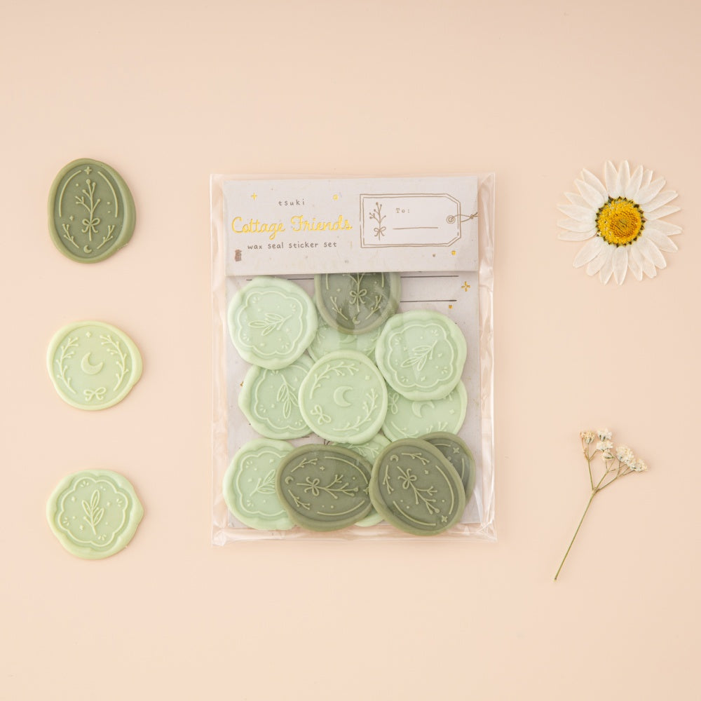 Tsuki 'Cottage Friends' Wax Seal Sticker Set ☾