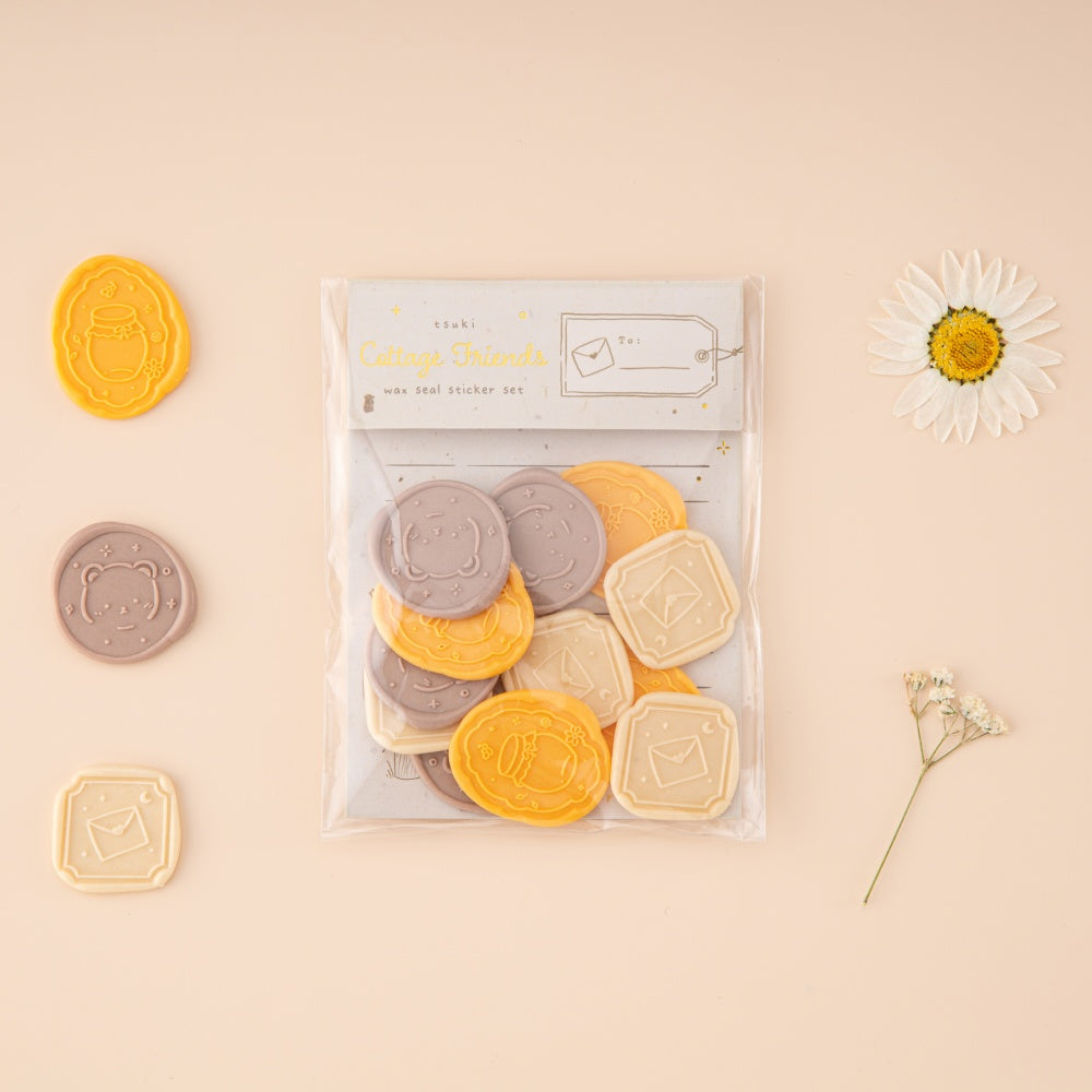 Tsuki 'Cottage Friends' Wax Seal Sticker Set ☾