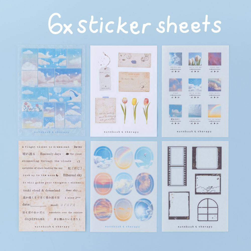 Tsuki 'Cloud Dreamland' Scrapbook Sticker Set ☾