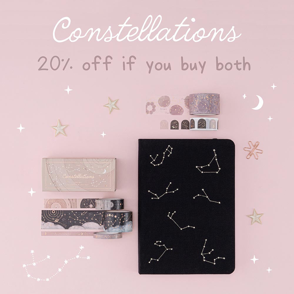 Tsuki 'Constellations' Washi Tape Set ☾