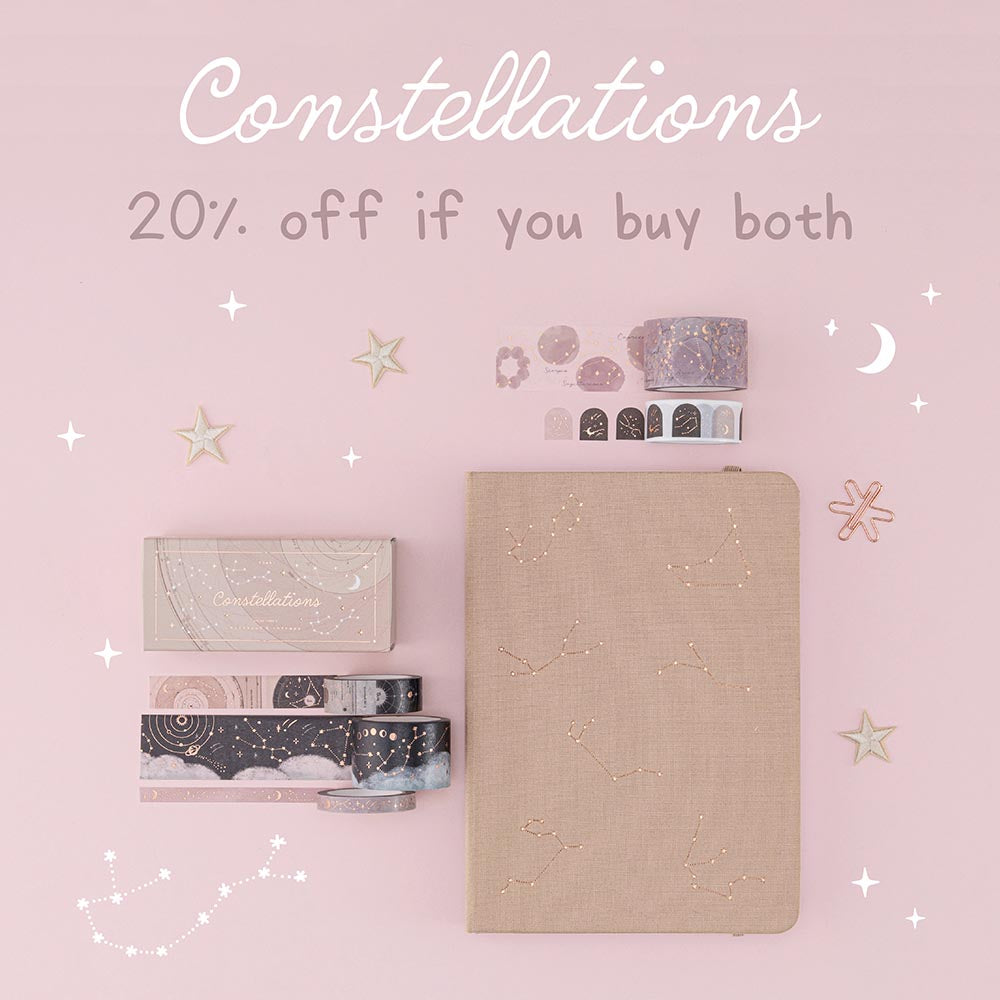 Tsuki 'Constellations' Washi Tape Set ☾