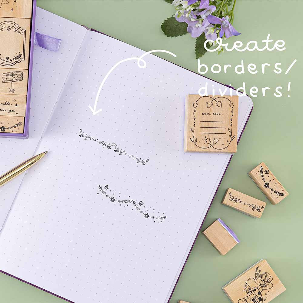Tsuki 'Enchanted Garden' Bullet Journal Stamp Set ☾