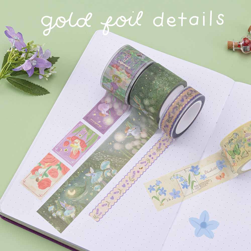 Tsuki 'Enchanted Garden' Washi Tape Set ☾