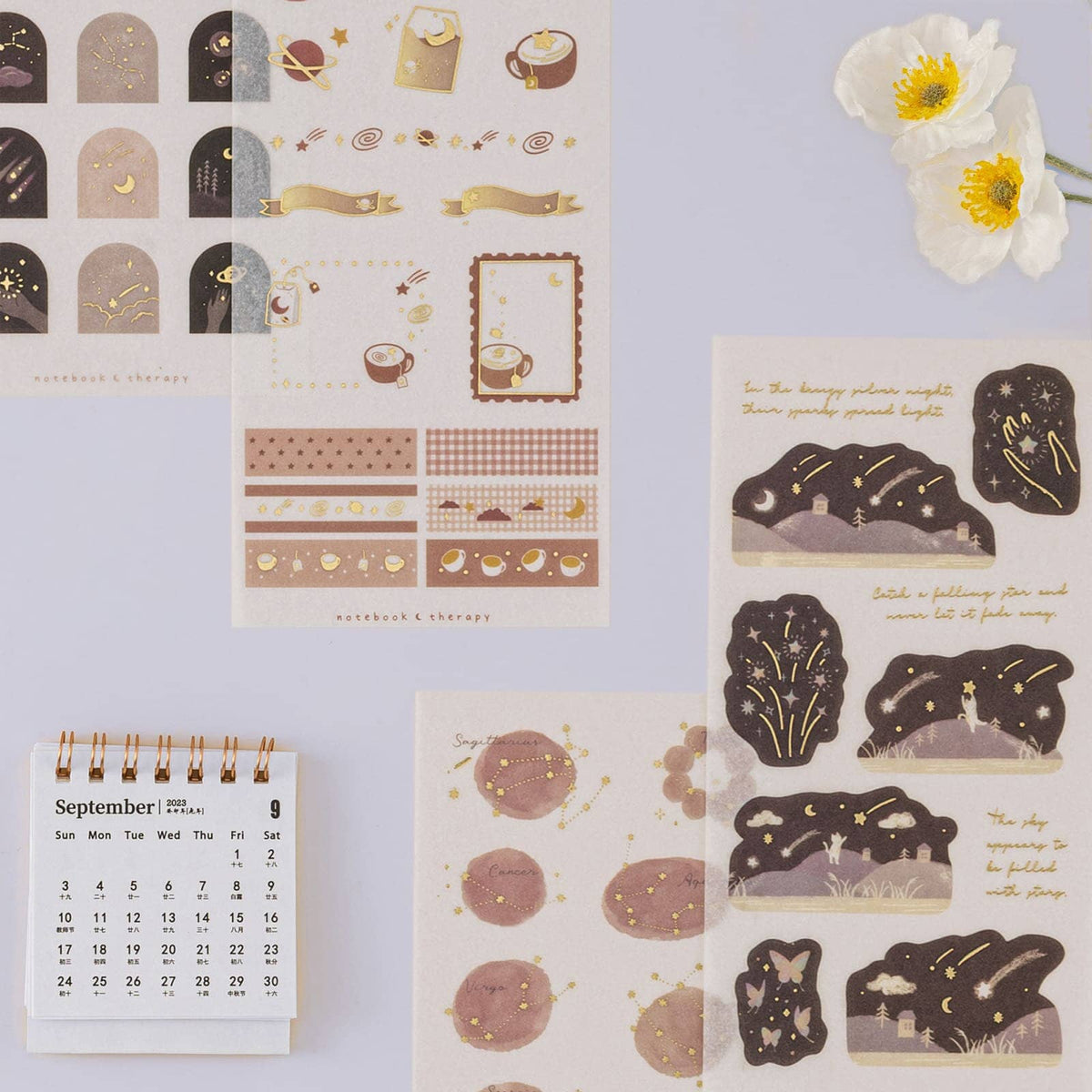 Tsuki 'Galaxy + Stars' Sticker Set ☾