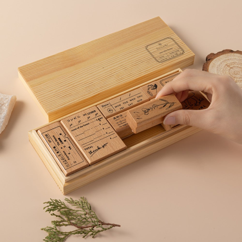 Hinoki - 'Into the Forest' Wooden Stamps