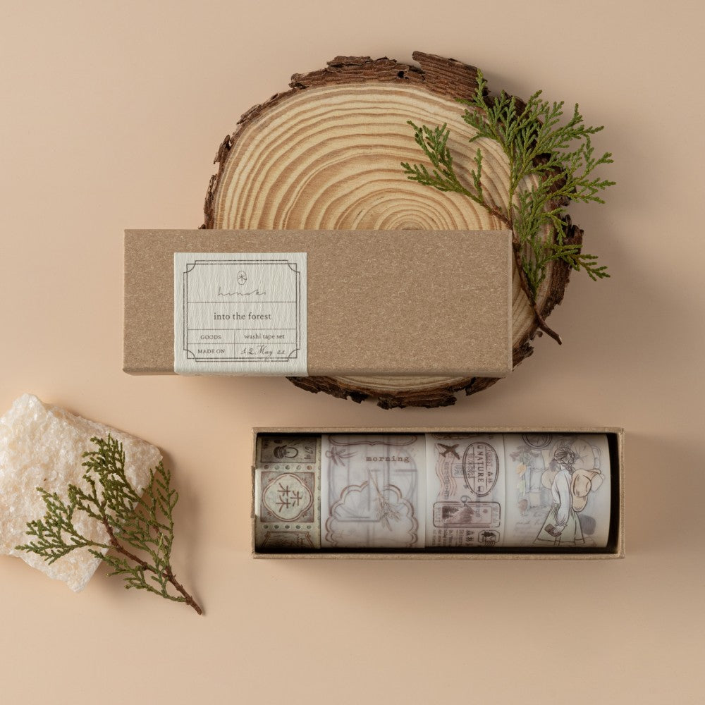 Hinoki - 'Into the Forest' PET + Washi Tape Set