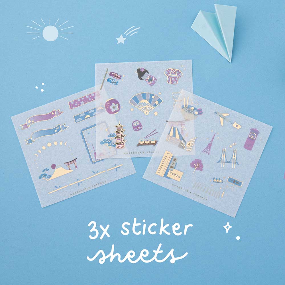 Tsuki 'Sights of Japan' Washi Tape Set ☾