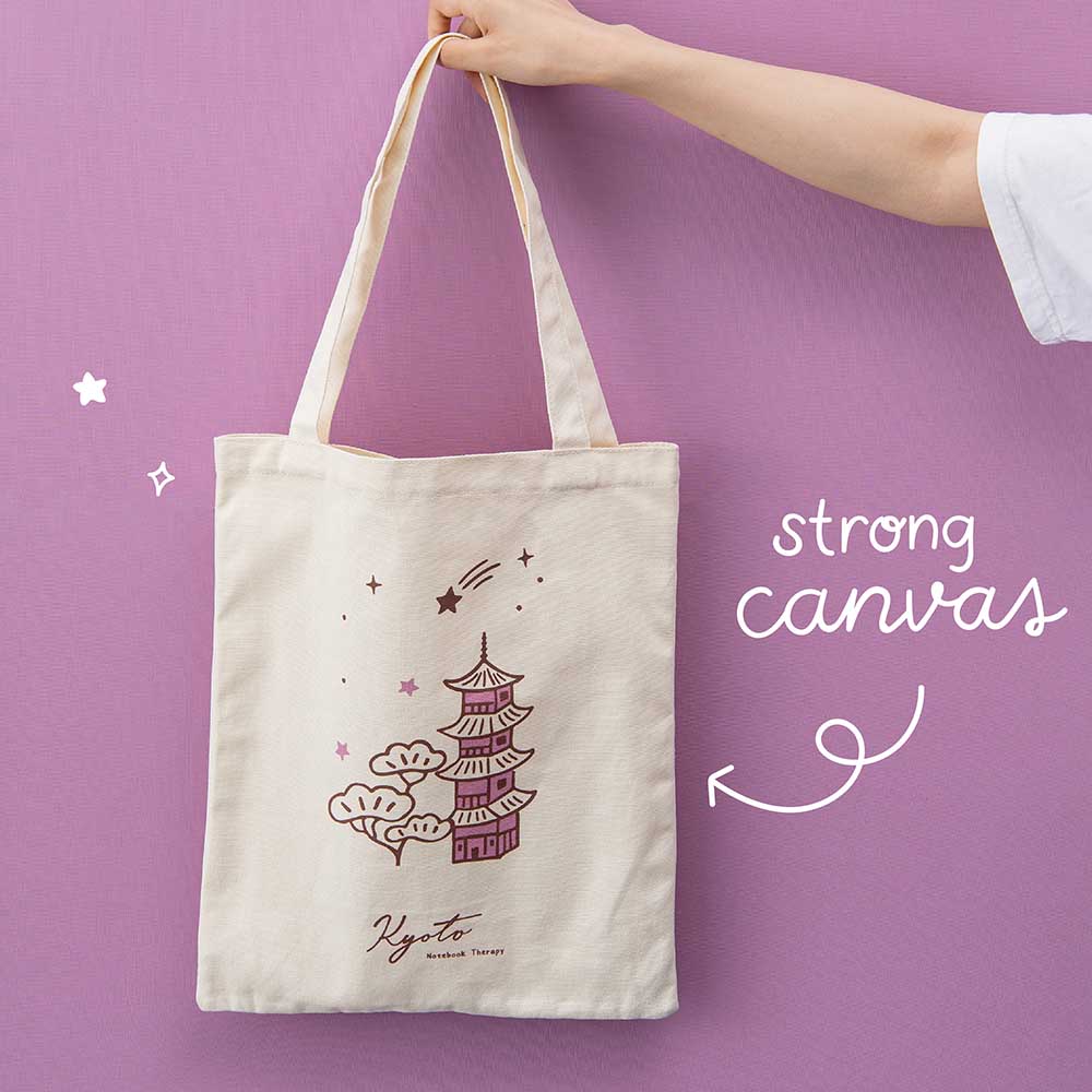 Tsuki 'Sights of Japan' Tokyo + Kyoto Tote Bags ☾
