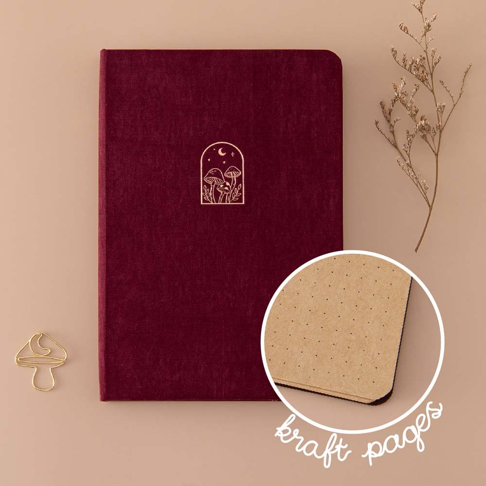 Tsuki 'Kinoko' Kraft Paper Bullet Journal ☾
