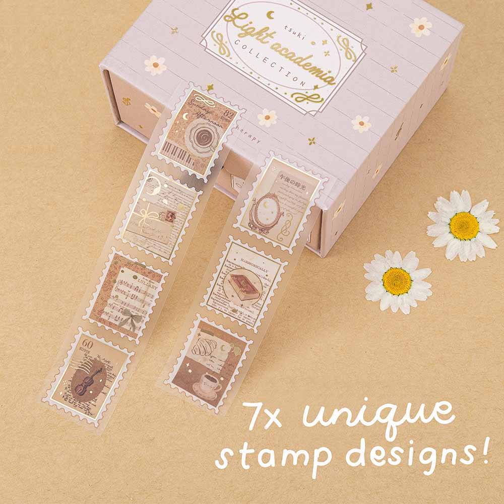 Tsuki 'Light Academia' Washi Tape Set ☾