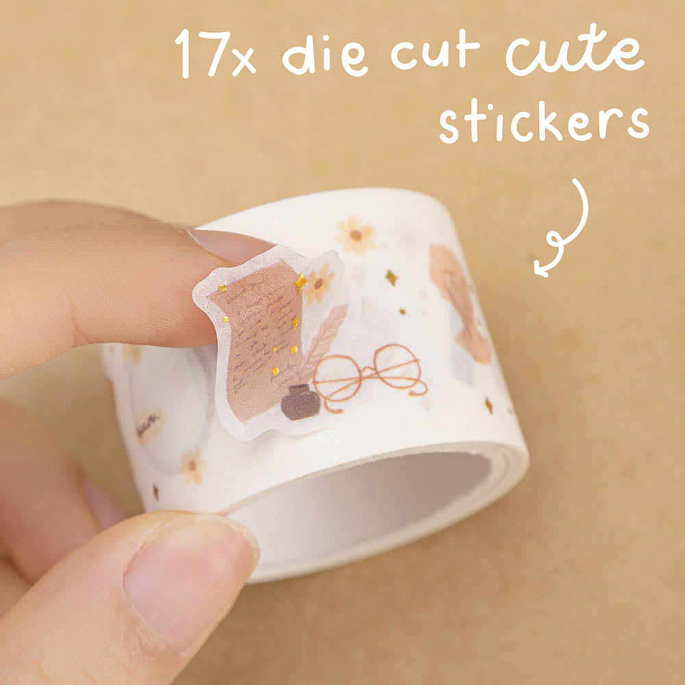 Tsuki 'Light Academia' Washi Tape Set ☾