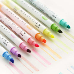 Double Sided 'Mildliner' Style Highlighters - Set of 12