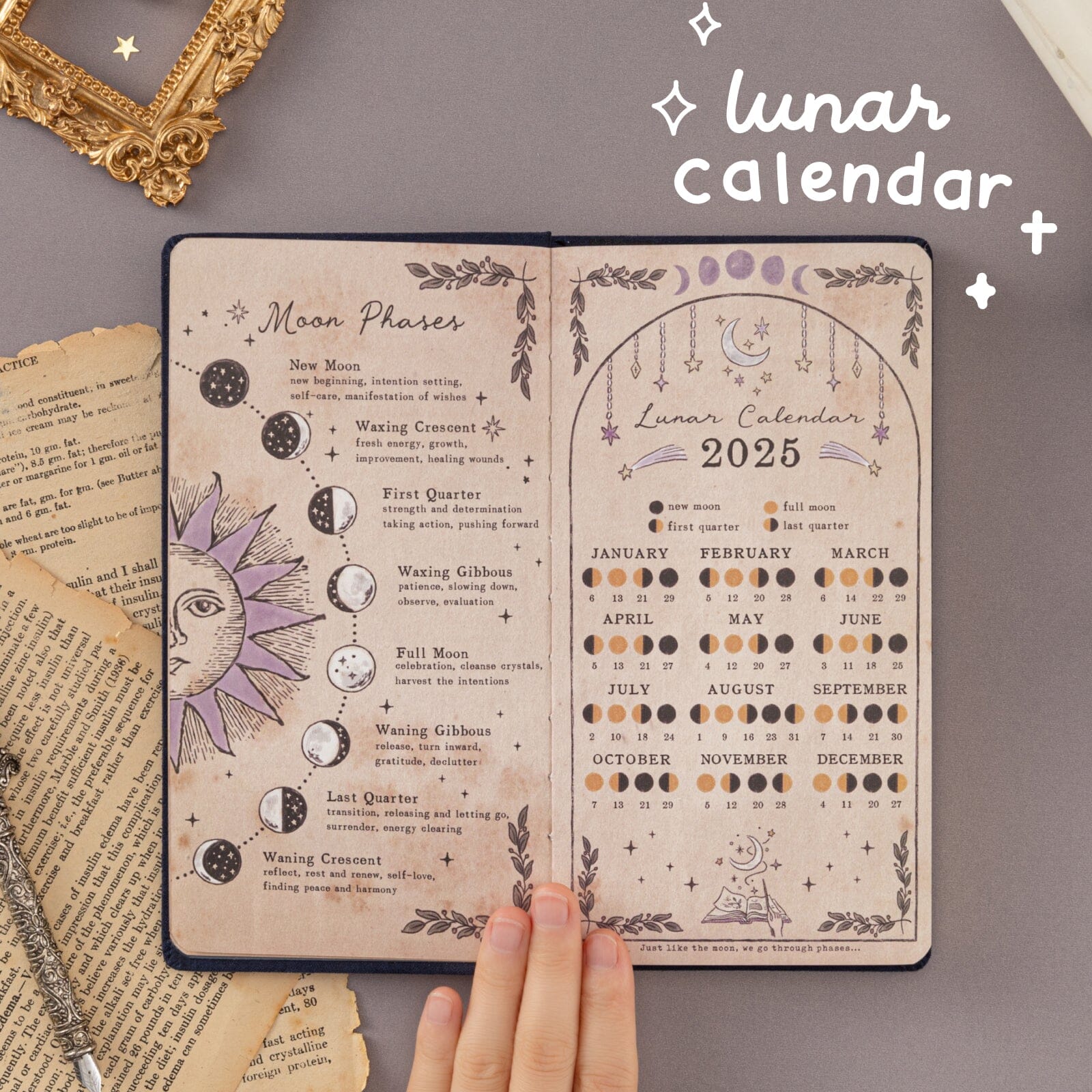 Tsuki 'La Lune' Collector's Edition Moon Planner Travel Notebook ☾